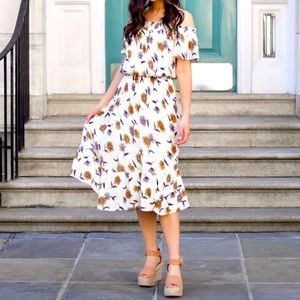 Old Navy Floral Off the Shoulder Midi Dress